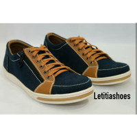 Sepatu Kets Sneakers Tali Pria casual formal Sol karet merk BULE