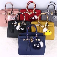 Tas wanita Hermes Birkin Luxury Diamond 30cm Ghw Monster Charms 8413