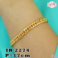 A32217 Gelang Rantai Mewah Lapis Emas R 2274