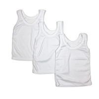 A31902 ISI 3 PCS - SINGLET ANAK A1A-TU-03 POLOS PUTIH (6 BLN - 6 THN)