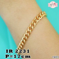 A32232 Gelang Rantai Mewah Lapis Emas R 2231