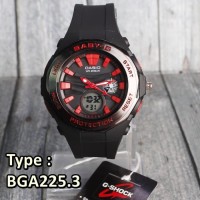 TERMURAH !!! CASIO BABY-G BGA225 BLACK JAM TANGAN WANITA DIGITAL L