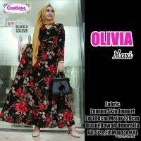 Gamis Olivia dress big size by cantique Berkualitas