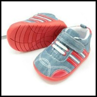 Harga Terbaik ! Sepatu Walker Anak Laki-Laki Import Kets Biru Merah