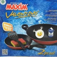 Maxim Valen Tino Set Wajan dan Teflon