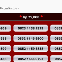 Jual nomor cantik kartu as perdana telkomsel nocan murah gsm rapih bagus Murah