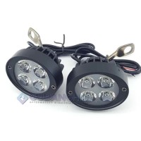 Harga murah Lampu Tembak Sorot LED Spion Motor Cree 4 Mata 12W 12V-24V