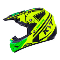 Helm KYT Cross Over K Racing Yellow Fluo / Green Fluo
