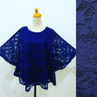 BAJU ATASAN WANITA BATWING PESTA KONDANGAN BROKAT GLITTER BIGSIZE