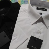 TERBARU BAJU PRIA Kemeja Alisan Putih Polos Panjang / Kemeja Alisan