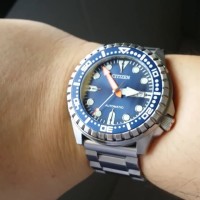 JAM TANGAN CITIZEN Automatic Marine Sport STAINLESS STEEL - BL
