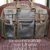 tas kulit asli merk fullhardy/leatherbag/tas pria