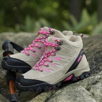 Dijual Sepatu Gunung Wanita - Sepatu Hiking - Snta Outdoor 605 - Biru