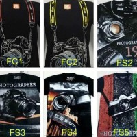Kaos Fotografi Kamera CANON NIKON