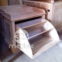 Lemari Sepatu Jati Mebel Jepara - Rak Sepatu - Tempat Sepatu Sandal