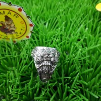 Cincin Perak Barong Bali ring untuk ikat batu