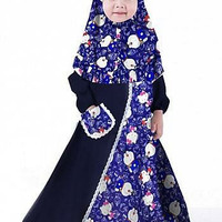 SET GAMIS LAUREL DORA / SYARI / STELAN / BAJU MUSLIM ANAK