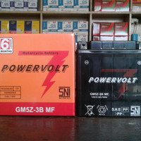 Aki motor honda astrea grand GM5Z-3B MF POWERVOLT, kualitas ok