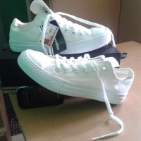 SEPATU CEWEK COWOK CONVERSE PUTIH POLOS Limited