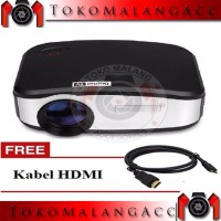 CHEERLUX C6 Mini Proyektor Projector Portable LED LCD 1200 lumens TV