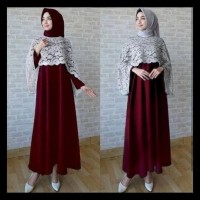 Reseller . . . Gamis Pesta Brokat / Baju Muslim Wanita / Jubah Gamis