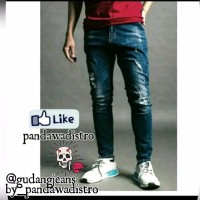 terbaru calana jeans celana pria celana sobek jeans pensil jeans skin