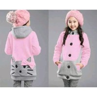 pakaian trendy terlaris LT HELLO KITTY KIDS BAJU JAKET ANAK WANITA PER