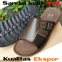 Sandal kulit pria asli model terbaru 2018 Sendal kulit online terlaris