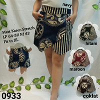 0933# Rok celana batik, bahan katun stretch lp 64-82 pj 42