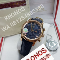 JAM TANGAN COWOK PRIA OMEGA DE VILLE ROSEGOLD BLUE SWISS ETA 1:1 CLONE