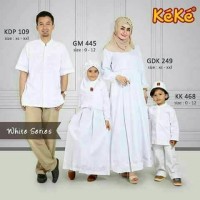 sarimbit gamis seri putih keke busana
