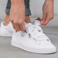 JUAL Sepatu Puma Basket Heart Pat Full White Premium Original TERMURA