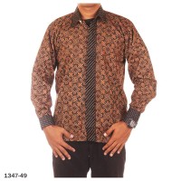 Jual Kemeja batik lengan panjang / Baju batik pria seragam Iskandar 3 murah Murah