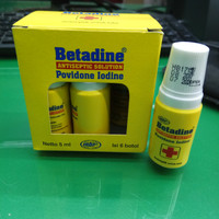 BETADIN BETADINE ANTI SEPTIC ANTISEPTIK 1 BOTOL ISI 5ML Murah Diskon