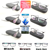 kacamata Frame Adidas + Paket Lensa Essilor Fsv Super 1.56 Hi index