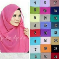 (Big Sale!!!) Pashmina Sifon / Pasmina Sifon / Jilbab Sifon Polos /