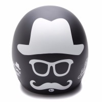 BGR helmet Helm Dewasa WTO Helmet Retro Bogo Gentleman Hitam