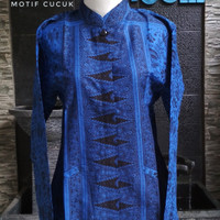 Dress Batik Wanita Motif Cucuk Khas Baduy Banten