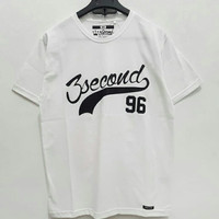 KAOS 3SECOND PRIA WARNA PUTIH SIZE M L XL GROSIR KAOS DISTRO BANDUNG