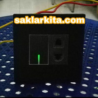 Saklar Iluminasi dan Stop Kontak Universal Panasonic Style Black