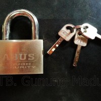 Dijual Gembok Abus 60 Mm Leher Pendek/ Gembok Baja Berkwalitas