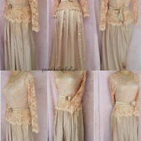 dress kebaya gold kebaya pesta dress brokat
