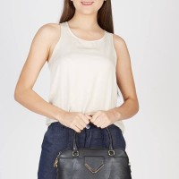 Tas Handbag Shoulder Wanita Les Catino 09 Black