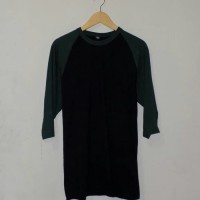 Raglan Black and Green Bottle - Kaos Distro Polos Bandung
