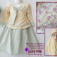 SET FASHION BAJU MUSLIM ANAK PEREMPUAN GAMIS CUTETRIK TERBARU 2018