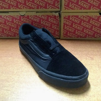 vans oldskool hitam sepatu kets cowok pria casual