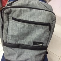 TAS BODYPACK SILVER 95% LIKE NEW TAS BODY PACK TAS LAPTOP TAS RANSEL