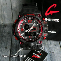 (Murah) JAM TANGAN PRIA G-SHOCK GWG 1000 HITAM LIST MERAH