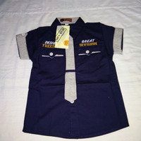 Baju pakaian hem kemeja bayi usia 6 bulan - 18 bulan