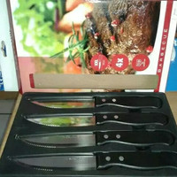 Pisau Steak Sangat Tajam Untuk Memotong Daging Bahan Stainless Steel